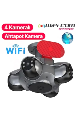 4 Kameralı Ahtapot Wifi Ptz Kamera
