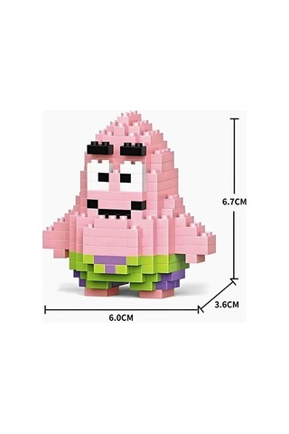 Bricks Sünger Bob Ve Patrick 2'li Set Yapboz Puzzle Hediye Masa Ü