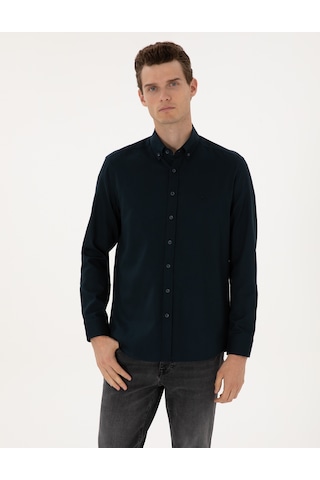 Pierre Cardin Erkek Lacivert Gömlek Desenli 50316736-vr033 Lacivert