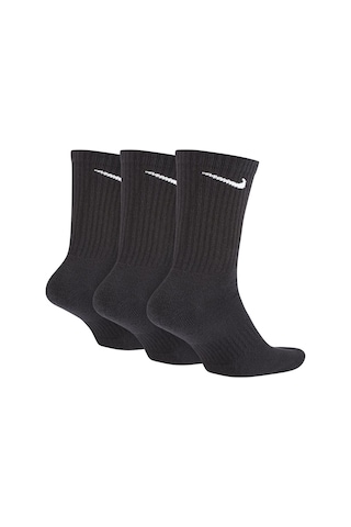 Nike Everyday Cot. Cushioned Crew Training Socks Sx7664-010 Siyah