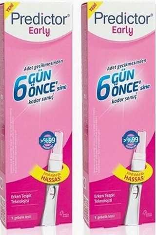 Predictor Early Erken Gebelik Testi 1 Test x 2 Paket