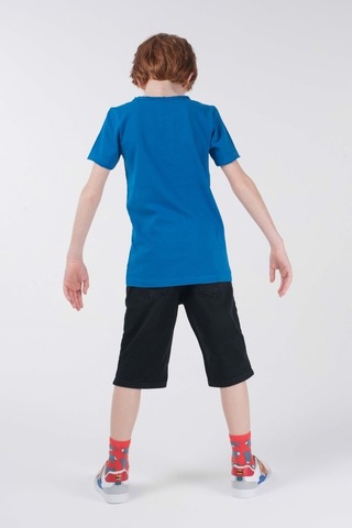 Brz Kids Erkek Çocuk Kısa Kollu T-Shirt Mavi