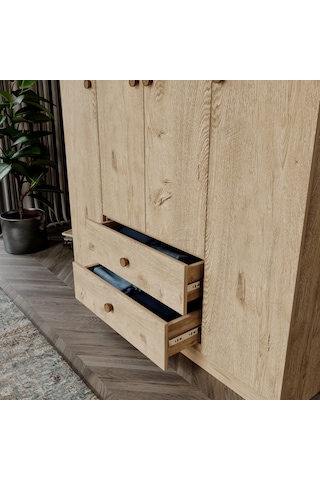 Nova 4 Kapaklı ,2 Çekmeceli Dolap/gardırop %100mdf