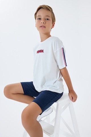 U.s. Polo Assn. Erkek Çocuk Beyaz Bermuda Takım Us2402-c-v2 Beyaz