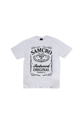 Samcro Baskılı T-shirt Beyaz