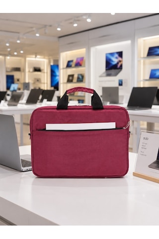 Plm Canyoncase 13 İnç Laptop Dizüstü Bilgisayar Evrak Çanta-bordo
