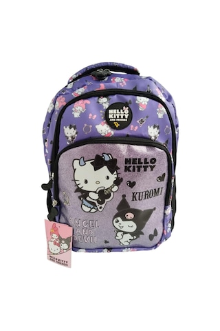 Hello Kitty Ve Kuromi Angels And Devil Okul Sırt Çantası 3260 Desenli
