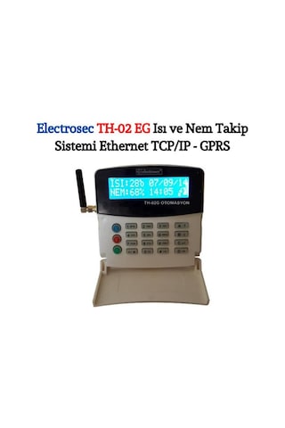 Electrosec Th-02Eg 1 Kanal Isı Ve Nem Takip Sistemi Ethernet Tcp