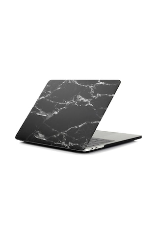 Apple Uyumlu MacBook Pro Retina 13 İnç Kılıf A1502 A1425 Mermer Desen Mat Sert Kapak Uv Baskı Beyaz