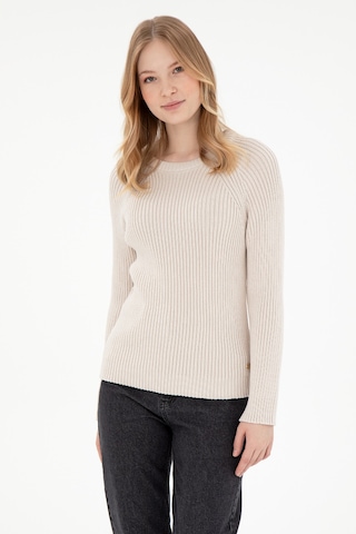 U.s. Polo Assn. Kadın Krem Kazak /triko 50297095-vr071 Krem