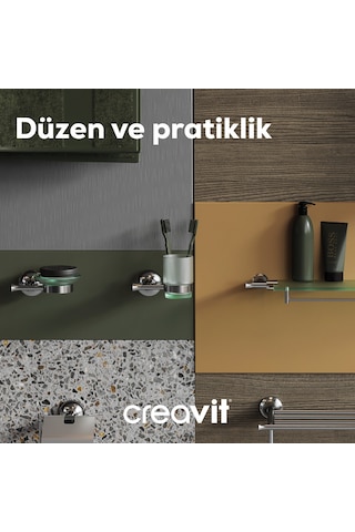 Creavit BJ11023 Joyful Diş Fırçalık Krom