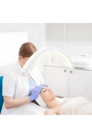 Askılı Led Kirpik Lambası Yarım Ay Lamba Salon Cilt Bakım Lambası Kumandalı 48w