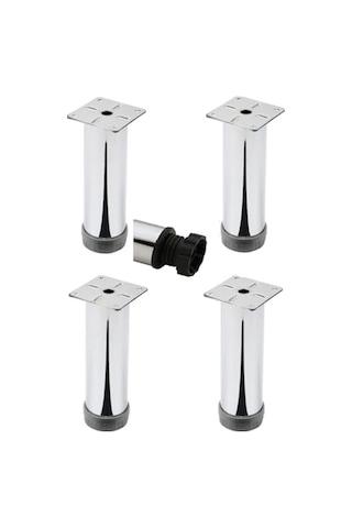 Kanepe Koltuk Çekyat Yükseltme Ayağı Tablalı Krom Metal 10 Cm 4 Adet Vidaları İle Birlikte Diğer