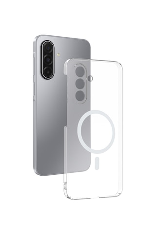 Samsung Uyumlu Galaxy A17 Kılıf İnce Ve Sert Yapılı Şeffaf Magsafe Silikon Kapak Ryc/london Colorless
