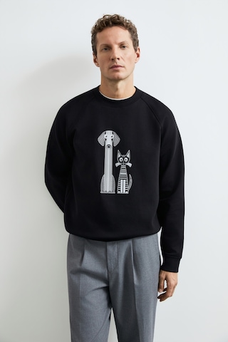 Lufian Alfred Erkek Sweatshirt 112030203 Siyah