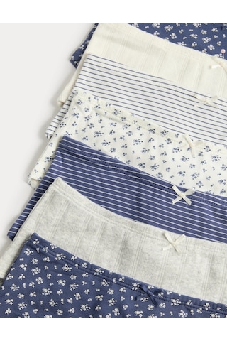 Marks & Spencer 7'li Külot Paketi T71002304E Lacivert