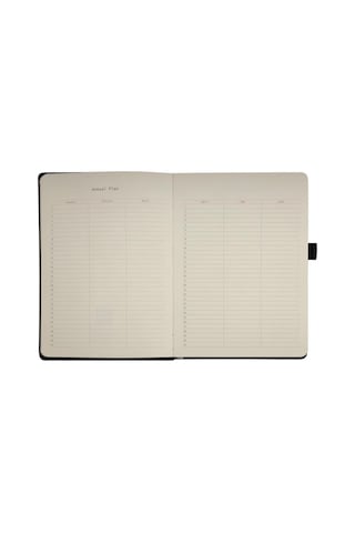 Venzi Sert Kapaklı Lastikli Tarihsiz Kalın Yapraklı Noktalı Defter 14x20 Cm Pastel Mor
