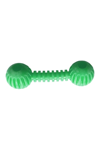 Playfull Sağlam Plastik Dental Dumbel Köpek Oyuncağı 12 X 3,5 Cm Yeşil