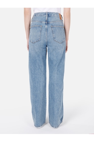 Colins 900 Laris Normal Kesim Yüksek Bel Geniş Paça Mavi Kadın Pantolon Denim