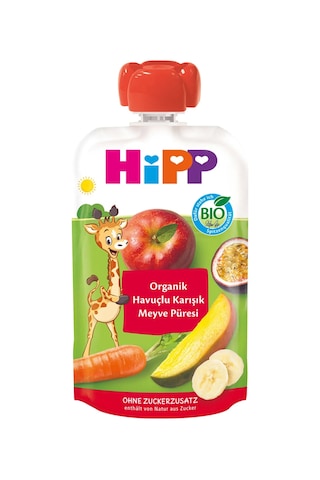 Hipp Organik Havuçlu Karışık Meyve Püresi 100 Gr