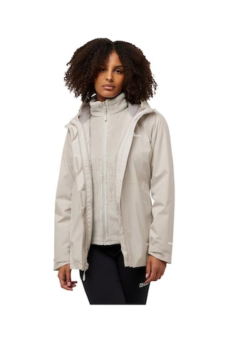 Jack Wolfskin Jack Wolfskın Rotwand 3ın1 Jkt W Kadın Pale Sand Outdoor Ceketi A60333-a0056 Ekru