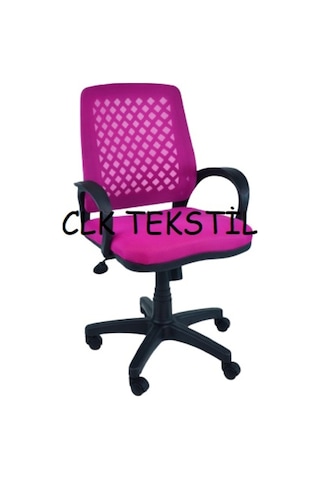 Clk-06 Fileli Petek Ofis Büro Bilgisayar Koltuğu Sandalyesi Pembe