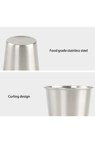 Dancemonkey Aotu 2 Adet 304 Paslanmaz Çelik Kamp Bardağı, Bpa İçermeyen Kahve Kupa, Piknik İçin Kullanışlı Altın