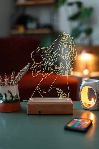 Modiwa Design All Might My Hero Academia 16 Renk Anime Gece Lamba
