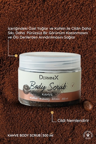 Derminix Kahve Body Scrub 300 ML
