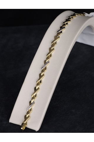 Safir Altın Bileklik 14k 4,71 G Sarı Altın