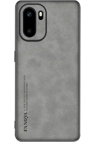 Microcase Oneplus 15r / Ace 6 İle Uyumlu Luxury Leather Series Deri Desenli Plastik Koruma Kılıf - Al8125 Gri