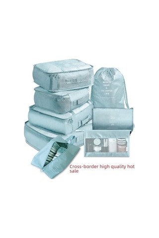 Novahub 8 Parçalı Seyahat Organizasyonu Seti, Düzenli Paketleme Çantası, Gri, Kısa Ve Uzun Yolculuklar İçin Gri