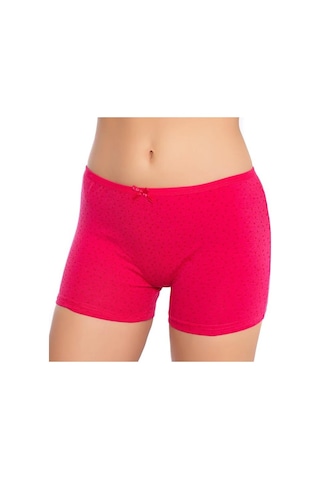 12 Adet Gümüş Bayan Desenli Likralı Empirme Şort Boxer 3098 Çok Renkli