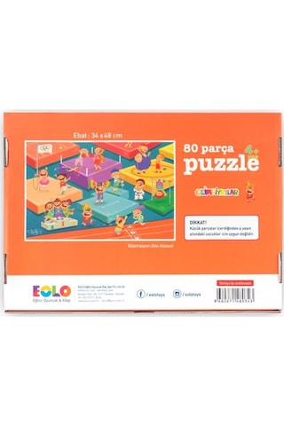 +4 Yaş Olimpiyatlar 80 Parça Puzzle (Eolo)