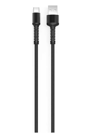 Ekılıf - Type-c Usb Kablo Ls64 - Siyah - T9275 Siyah