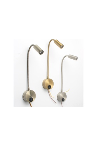 Geeroyoo Siyah Led Boyunlu Duvar Lambası - 3w Islak Beyaz Işık, Kişisel Okuma Için, Anahtarlı, Otel/yatak Odası Uygun Siyah