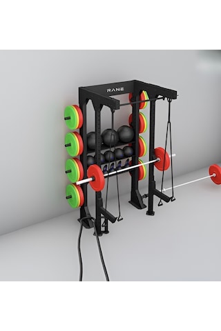 Rane Squat Rack Ağırlık Plakası Sağlık Topu Kettlebel Dambıl Trx Kullanımı Çok Amaçlı Rack