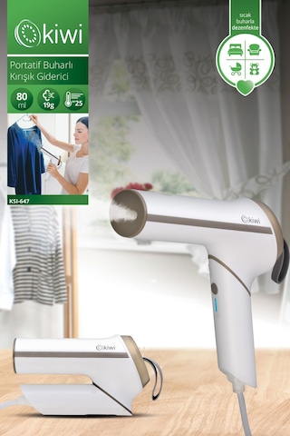 Kiwi KSI-647 Portatif Buharlı Kırışık Giderici Ütü