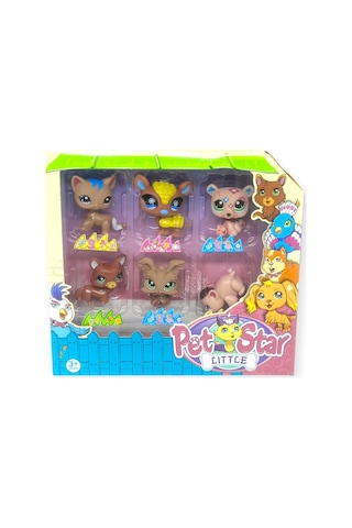 Pet Star Little 6'lı Sevimli Hayvanlar Figür Seti -2 Minişler