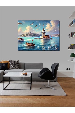 Kanvas Tablo İstanbul Kız Kulesi