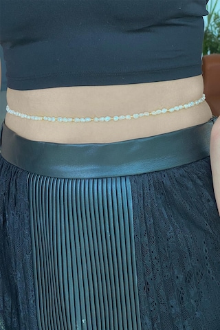 7,5 Mm Barok İnci Dorikalı Kemer Gümüş