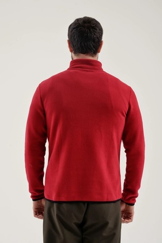 Exuma Men Haf Zip Polar Kırmızı
