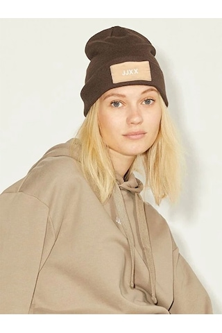 Jjxx Jxbasic Logo Beanie Acc Sn Kadın Kahverengi Bere - 12205033