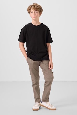 Tommy Life Camel Standart Fit Dokuma Hafif Esnek Chino Erkek Çocuk Pantolon - 11272 Camel