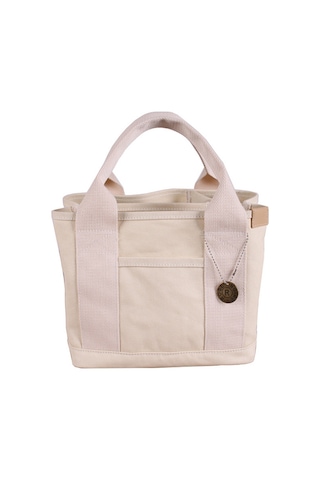 Maiyame Beyaz Gıda Grubu Kapaklı Kanvas Çanta - 16" Katlı Bölmeli, Suya Yağa Dayanıklı, Elden/çapraz Çekilebilir, Çalışma/ Günlük Kullanıma Uygun Beyaz