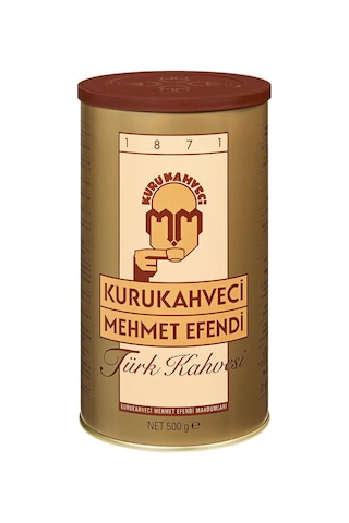 Mehmet Efendi Kurukahveci Türk Kahvesi 500GR Teneke Kutu (2 Li Se