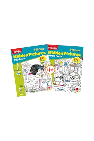 Highlights Hidden Pictures 2’li Set sticker’lı - Gizli Resimler