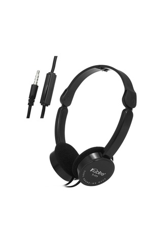 Mufunye Kubıte T-111 3.5mm Kablolu Kulaklık, Çevirilebilir, Hafif 60g , Yüksek Kaliteli Ses, Gürültü Yalıtımı, Siyah