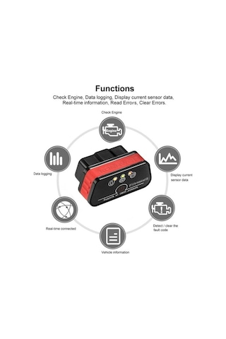 Novahub Kablosuz Bt 5.0 Obd-ıı Araç Teşhis Tarayıcı Kw901 - Motor Arıza Test Cihazı