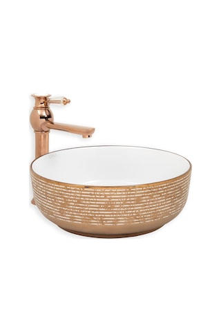 Eva Banyo Lena E-8301 Tezgah Üstü Porselen Lavabo